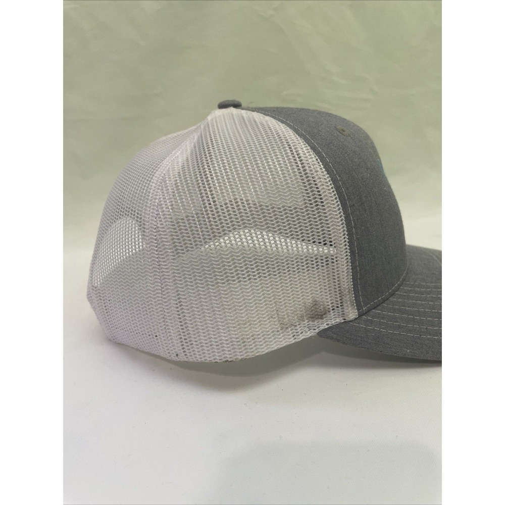 Richardson 112 Trucker Hat Mens OSFA Gray White Good Palmetto Polishing SC Cap - Picture 4 of 5